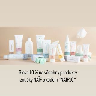 Připravili jsme pro Vás slevu 10 % na všechny produkty značky NAÏF 🌱 Stačí v košíku zadat slevový kód “NAIF10” a sleva je...